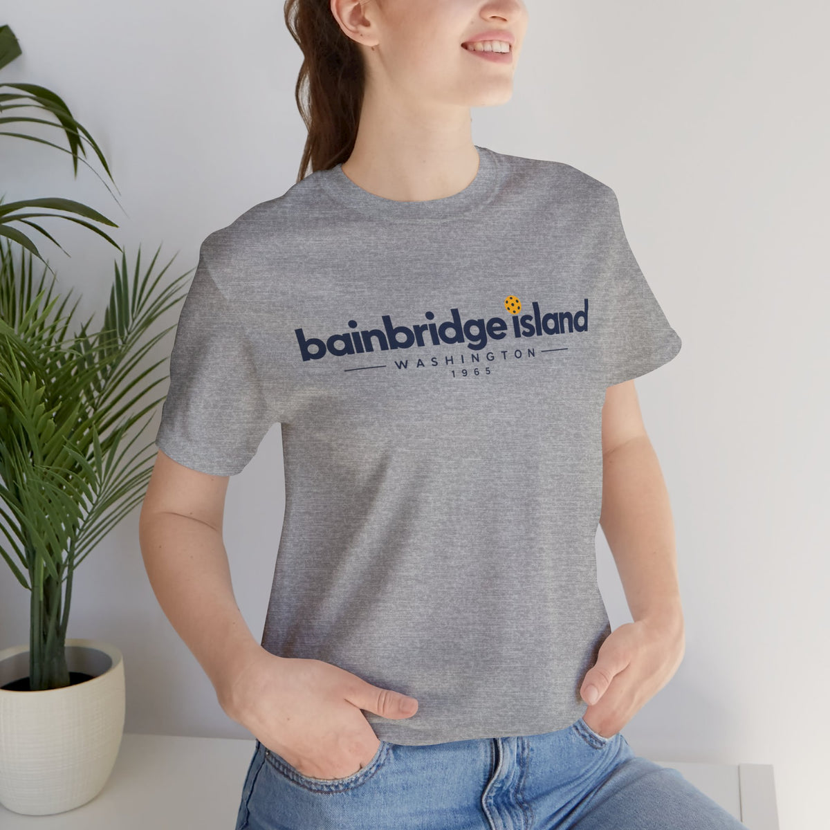 Bainbridge Island Pickleball 1965 Tee – Washington Pickleball Shirt