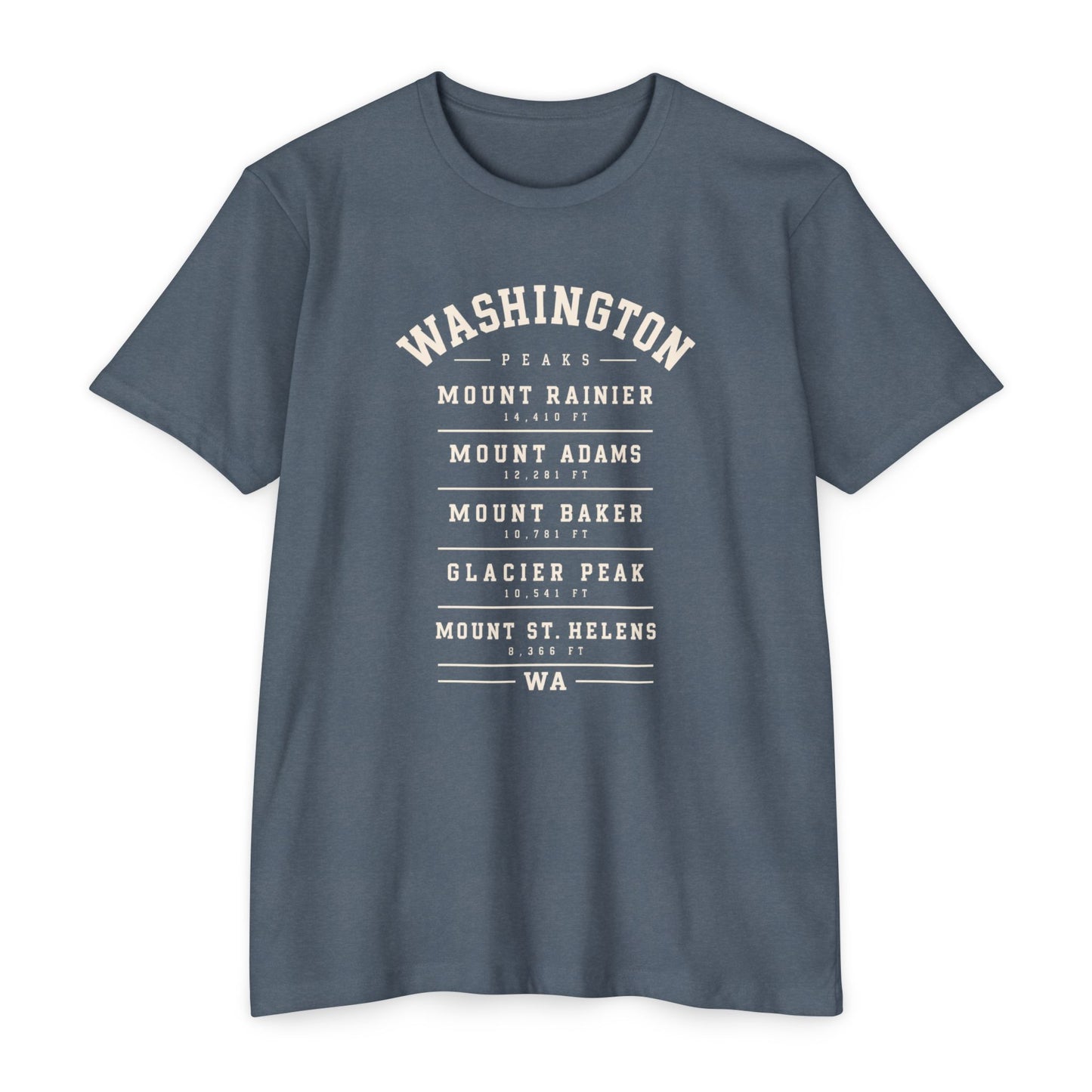 Washington Mountains T-Shirt — Vintage State Park Peaks Tee