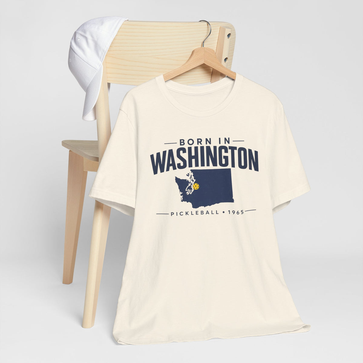 Born in Washington Pickleball 1965 Unisex Tee