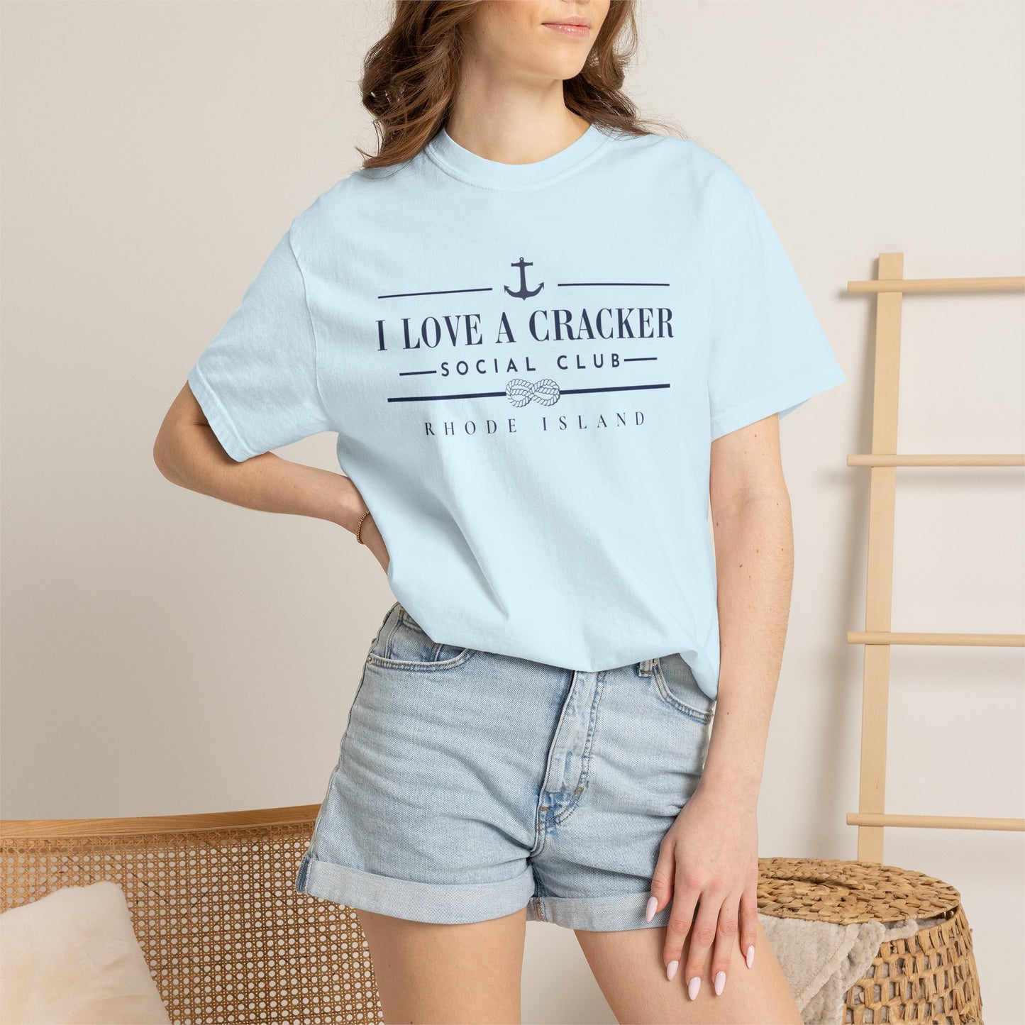 I Love a Cracker Social Club T-shirt | Nautical Anchor Rhode Island
