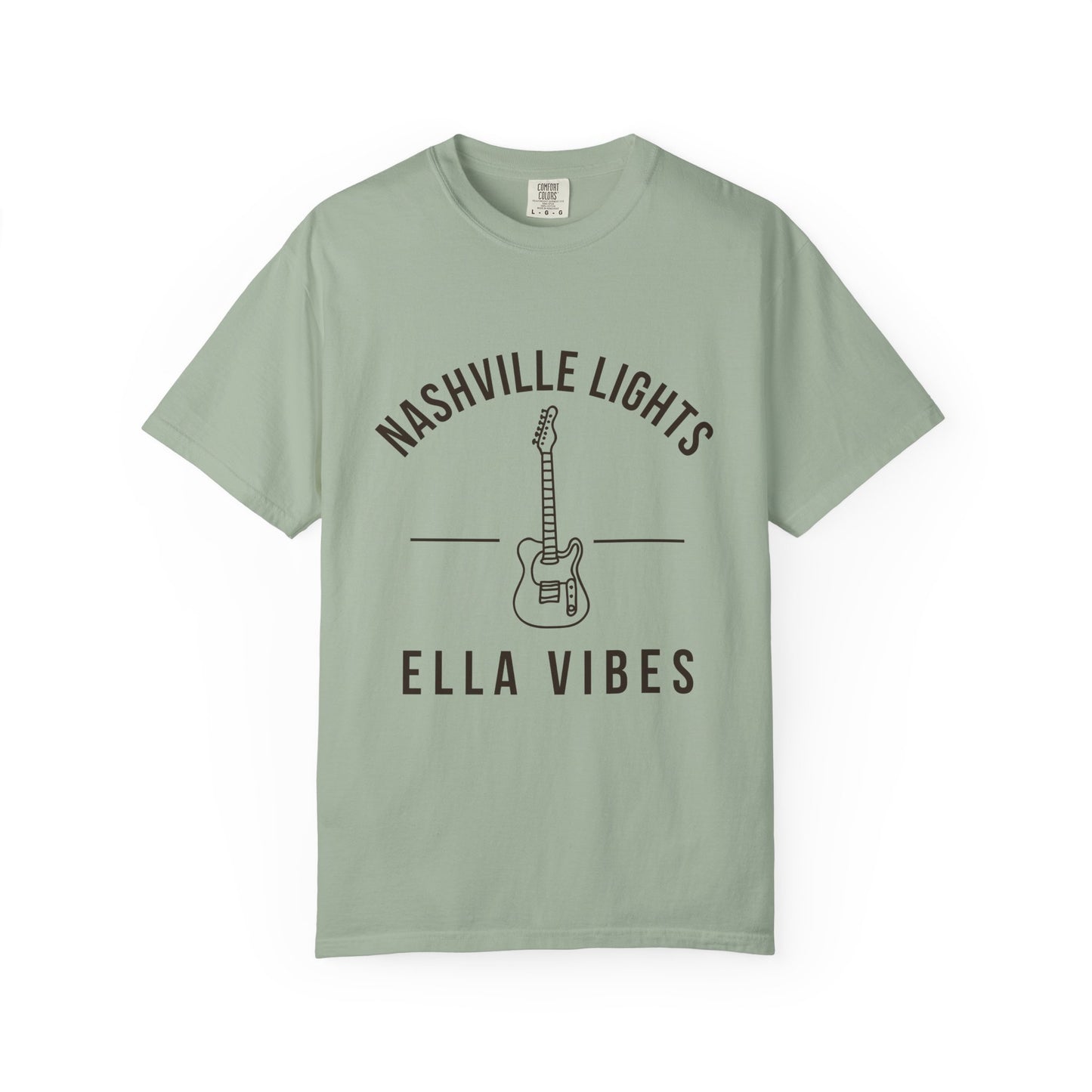 Nashville Lights Ella Vibes T-shirt | Electric Guitar Country Music Tee