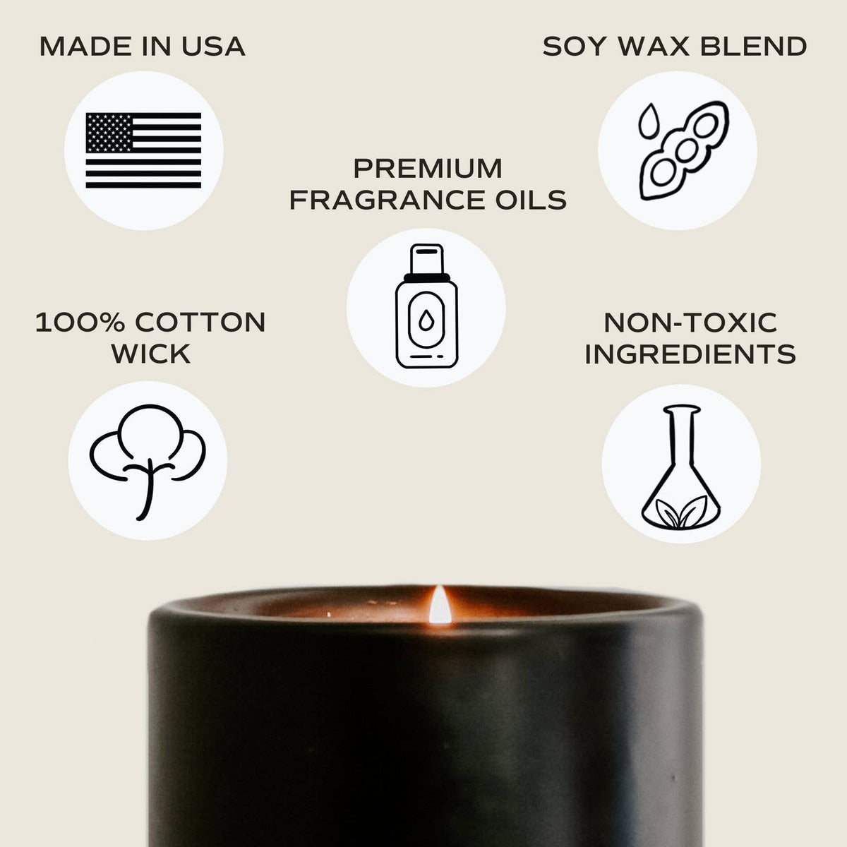 Warm and Cozy 12 oz Soy Candle - Christmas Home & Gifts