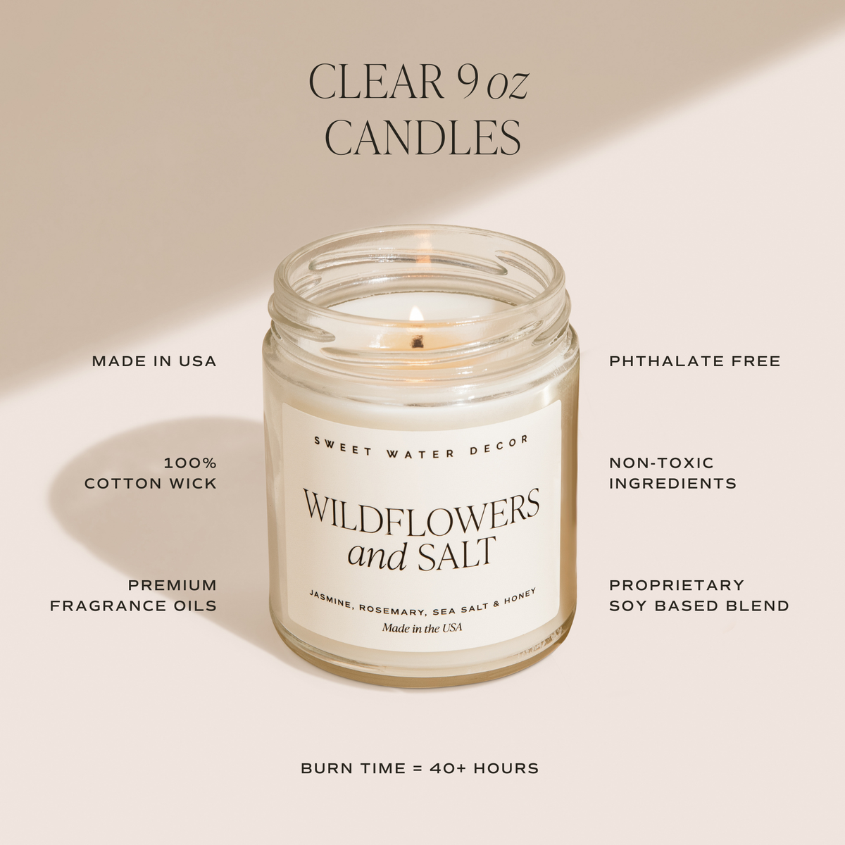 Sugar Cookies 9 oz Soy Candle - Christmas Home Decor & Gifts
