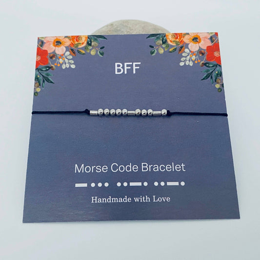 Multi style Morse Code Stretch Bracelets