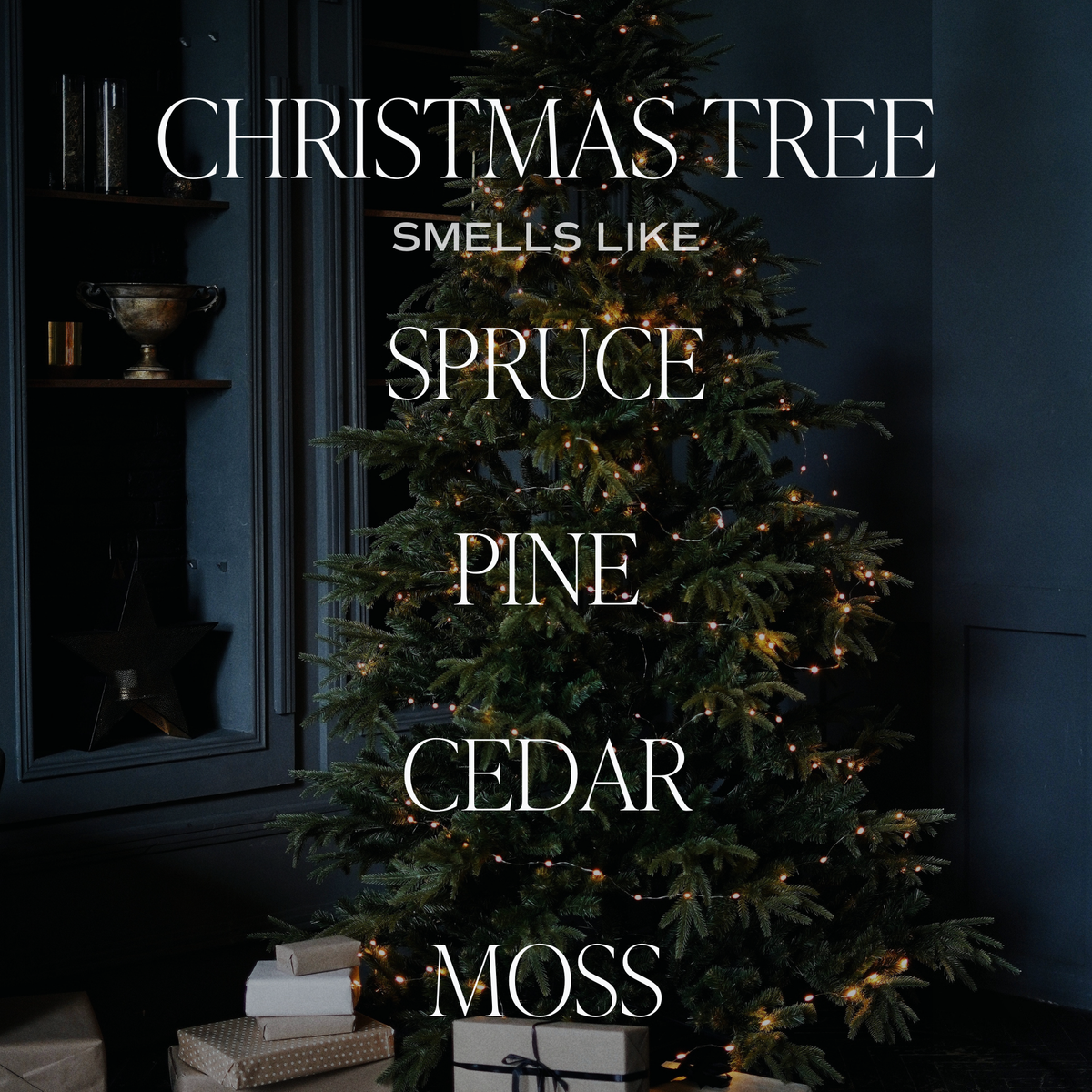 Christmas Tree 9 oz Soy Candle (Gold Foil) - Christmas Gifts
